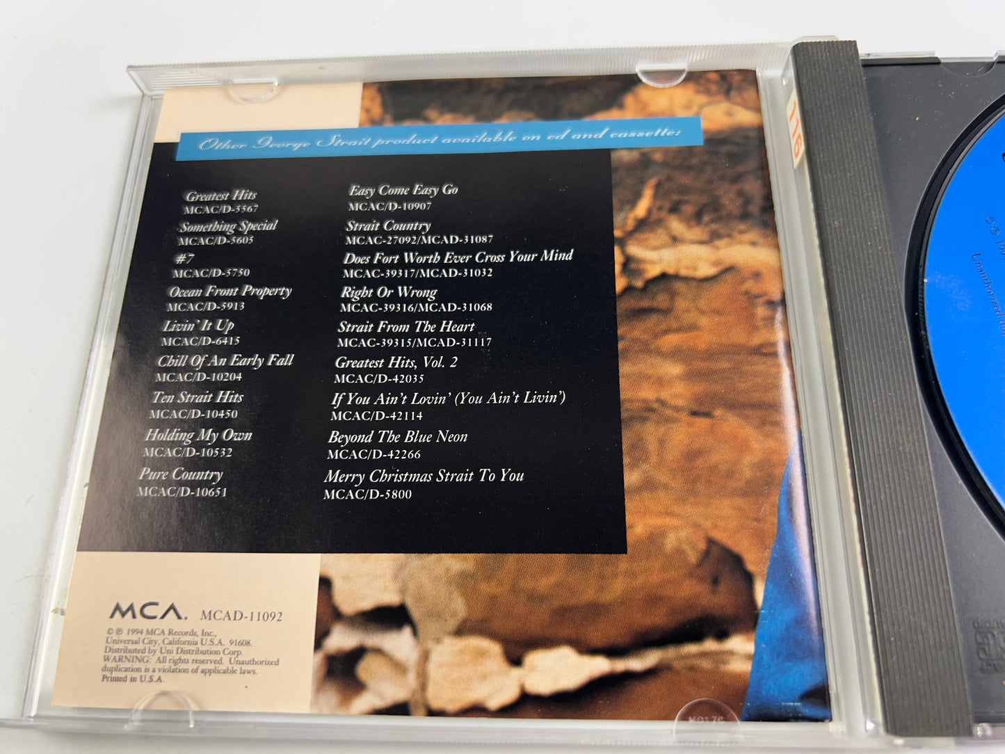 George Strait - Lead On - MCA Records Music CD