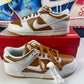 NIKE DUNK LOW_DARK CURRY/WHITE FQ6965-700-MENS SIZE 9.5