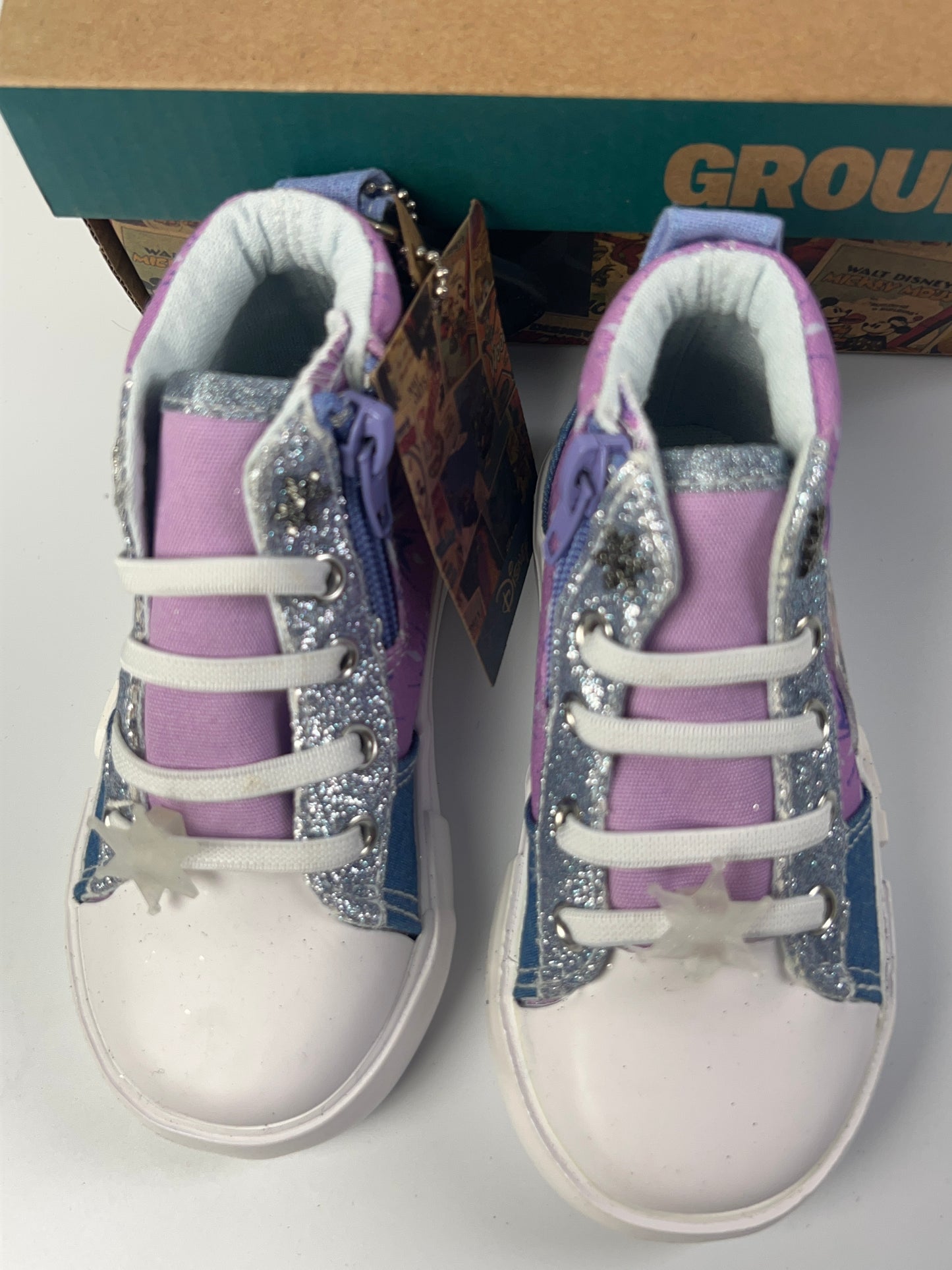 Elsa & Anna Sneakers 7T by Ground Up