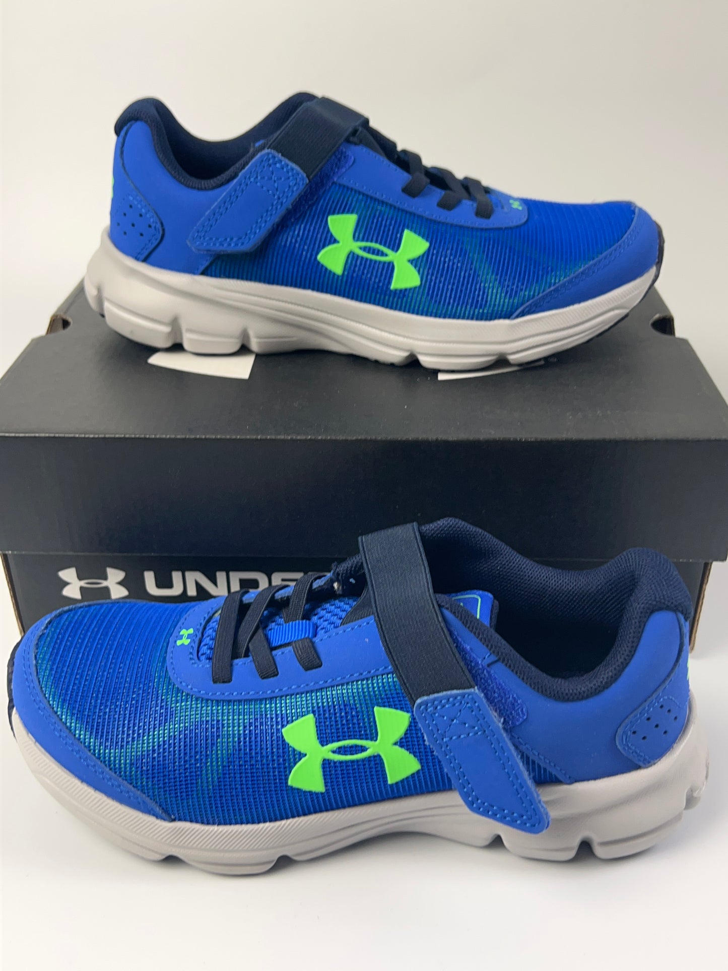 Under Armour Little Kids BPS Rave 2 AC Running Shoes 3000143-400  Sz 2Y