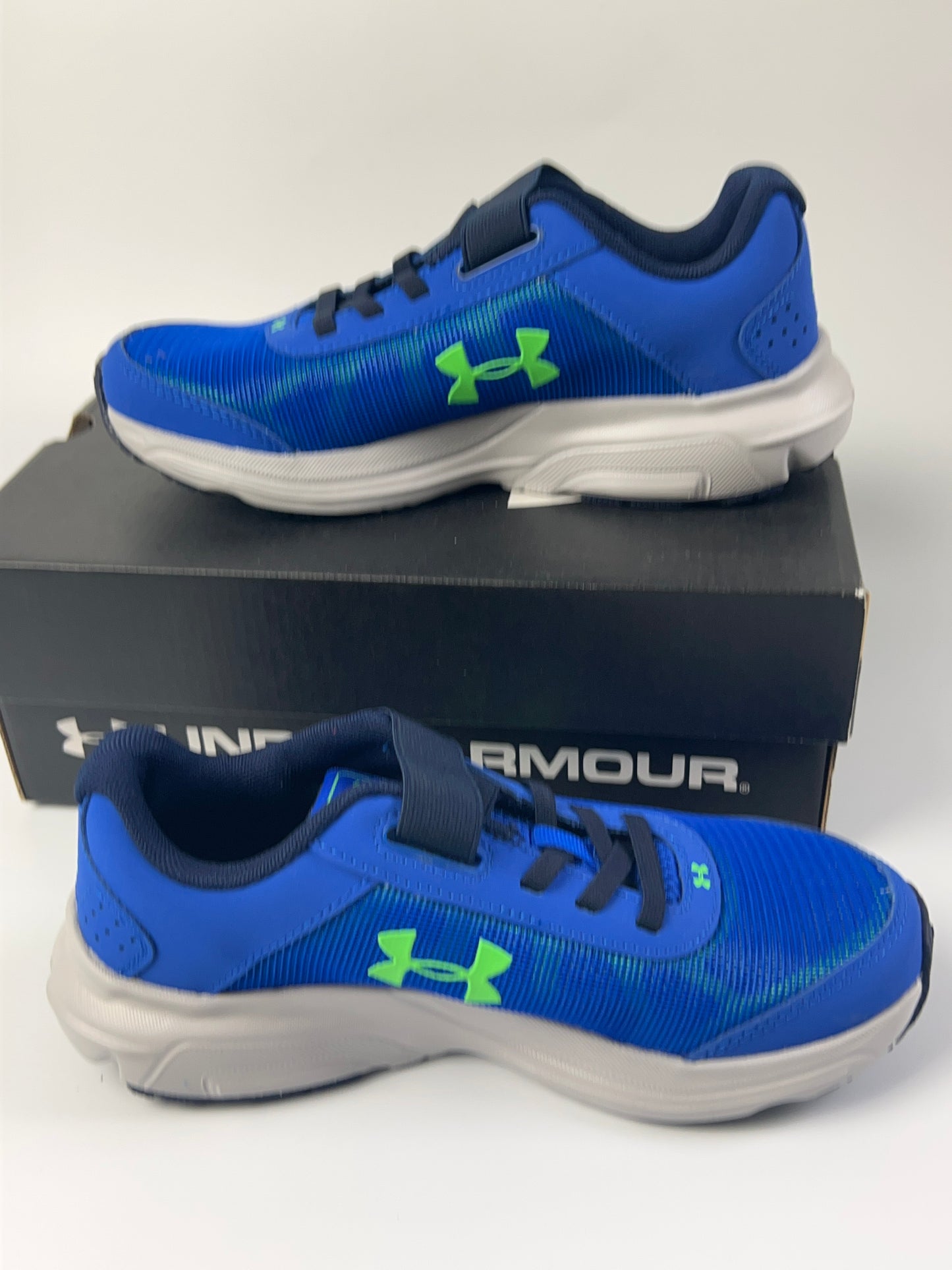 Under Armour Little Kids BPS Rave 2 AC Running Shoes 3000143-400  Sz 2Y