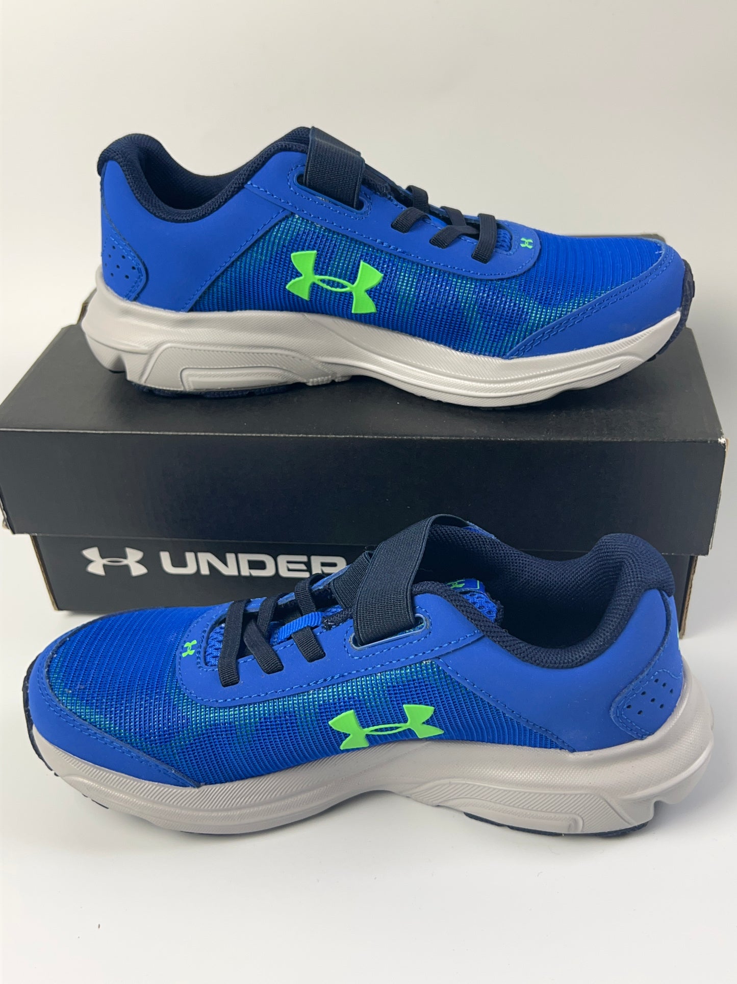 Under Armour Little Kids BPS Rave 2 AC Running Shoes 3000143-400  Sz 2Y