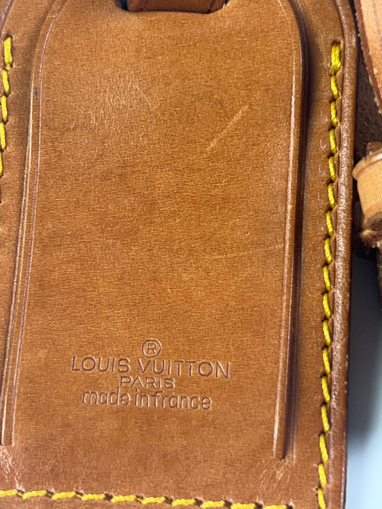 Authentic Louis Vuitton Luggage Tag 2pc Set