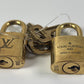 LOUIS VUITTON Set of 2 locks with 3 Keys #318