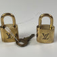 LOUIS VUITTON Set of 2 locks with 3 Keys #318