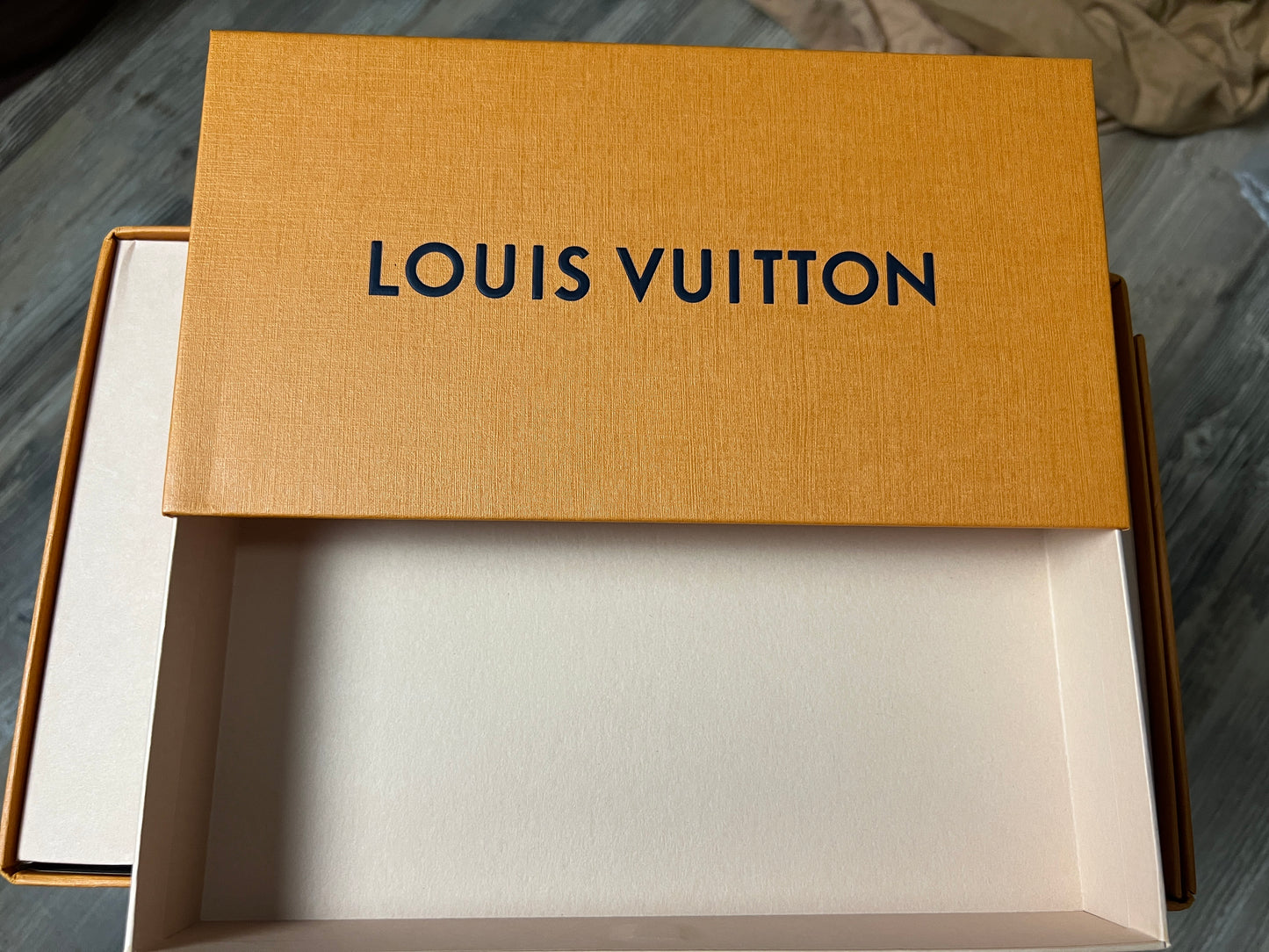 Louis Vuitton Orange Box 9.75"x5.25"x1.75" Empty Box