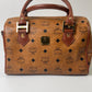 MCM Hand Bag Brown Visetos Pattern # L4962 10x6x6