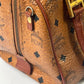 MCM Hand Bag Brown Visetos Pattern # L4962 10x6x6