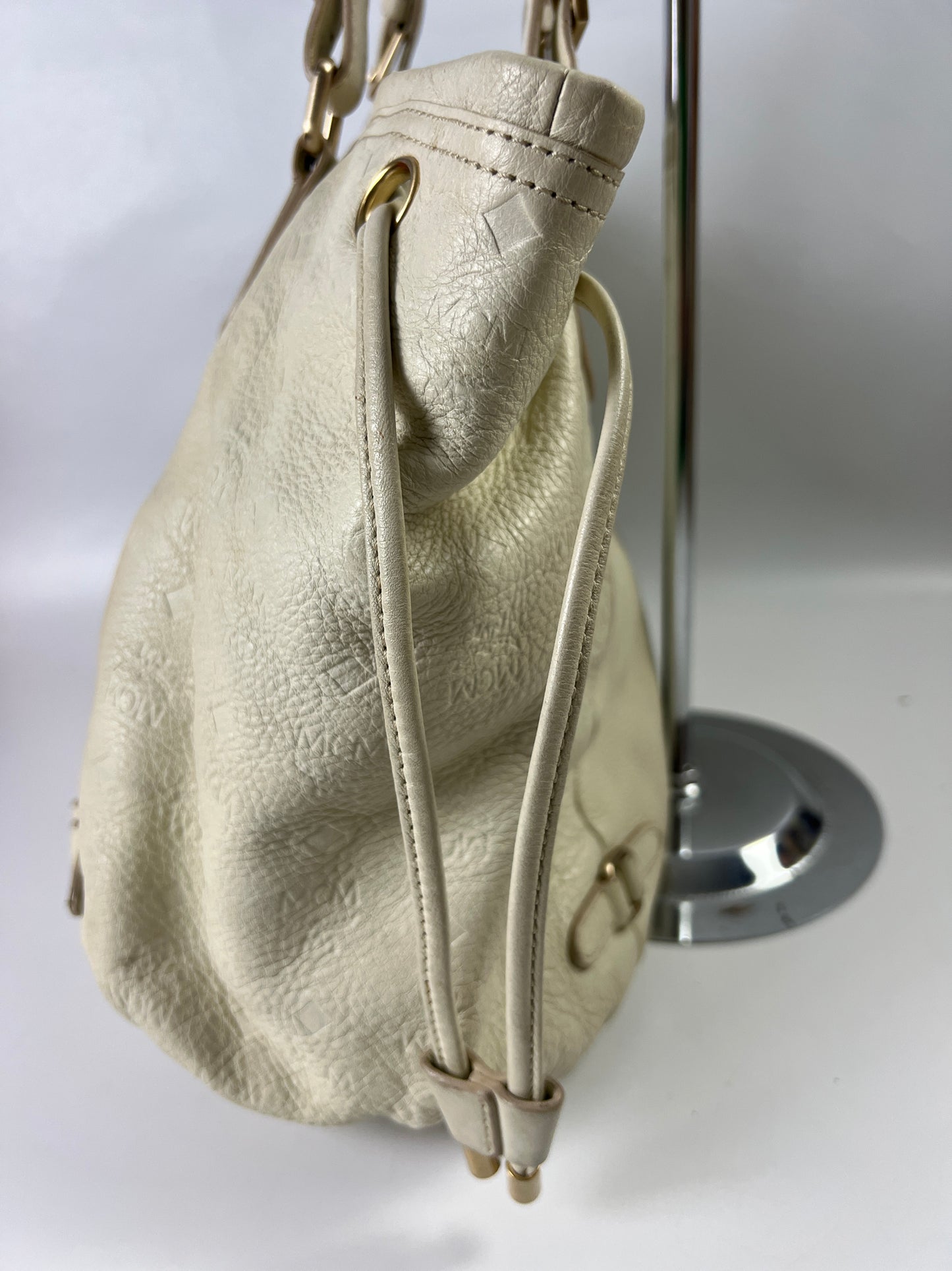 MCM Tote/Shoulder Bag White