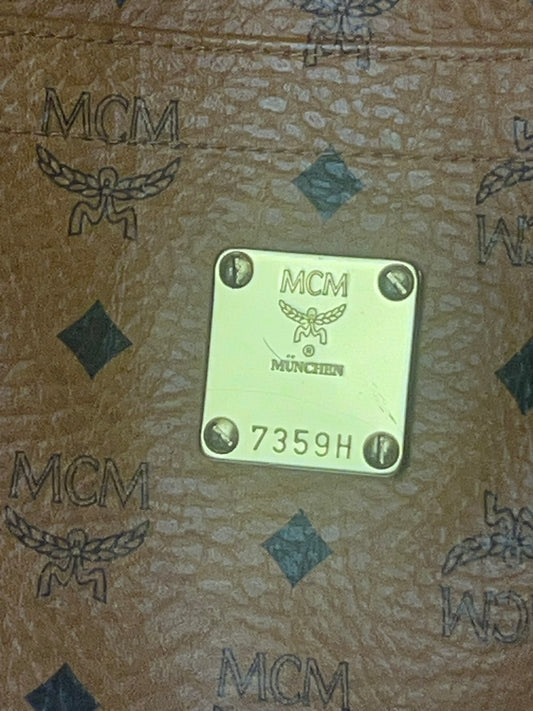 MCM Shoulder Bag Visetos Pattern Monogram Leather 7359H