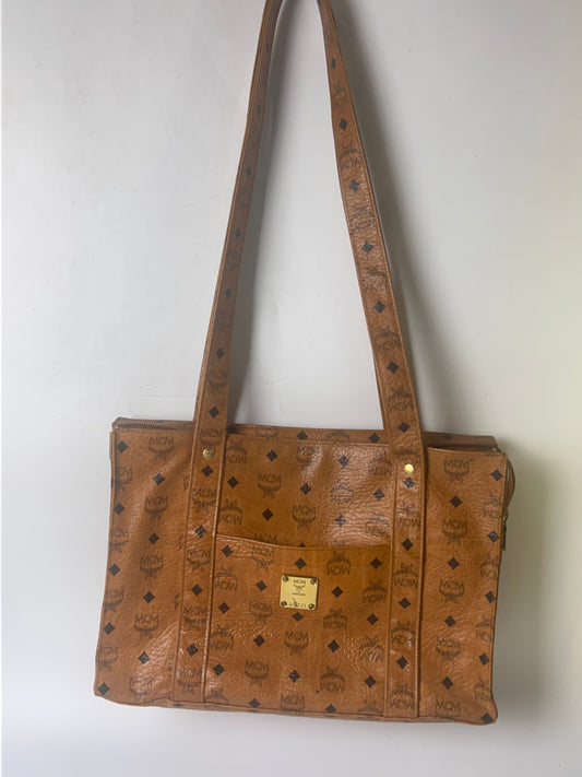 MCM Shoulder Bag Visetos Pattern Monogram Leather 4022L