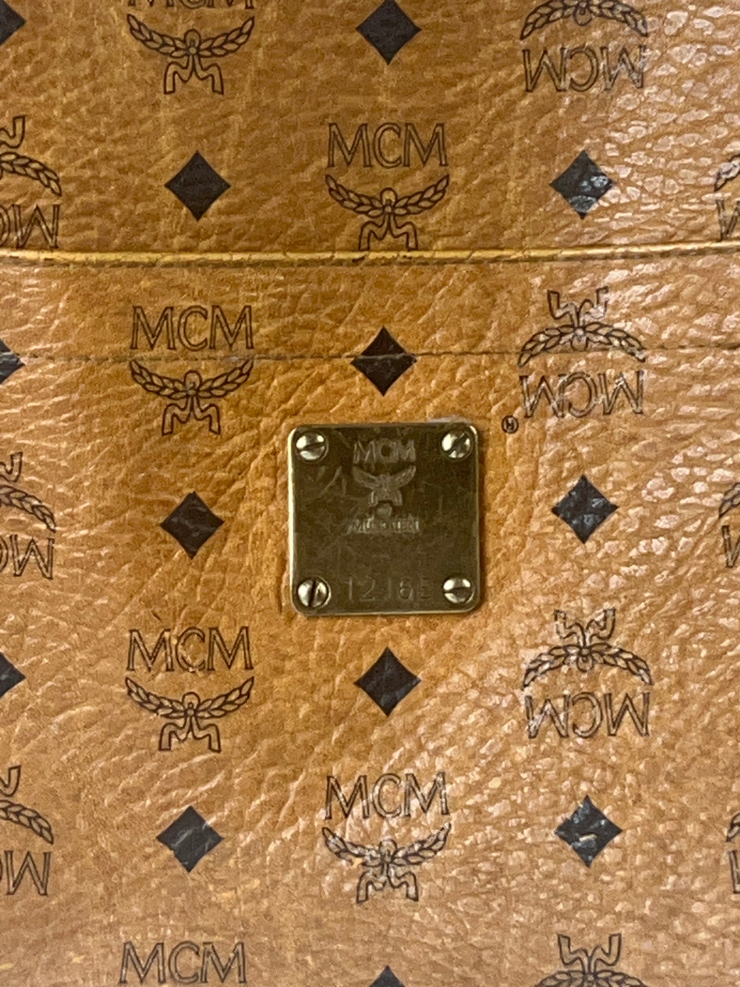 MCM Shoulder Bag Visetos Pattern Monogram Leather 1216E