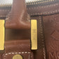 MCM Boston Bag Leather Brown Visetos Pattern Excursion G3280