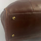 MCM Boston Bag Leather Brown Visetos Pattern Excursion G3280