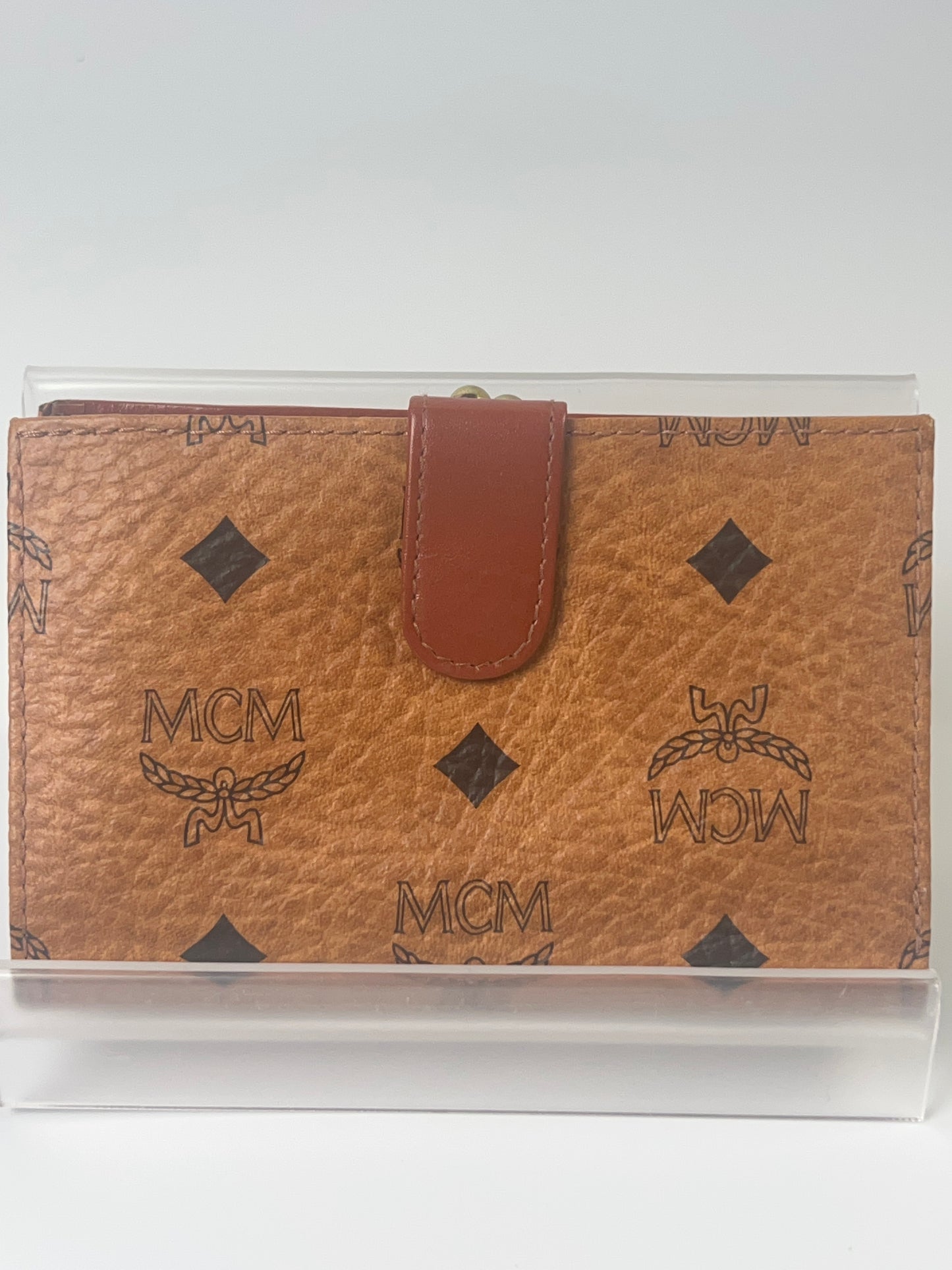 MCM Wallet Clasp Bifold Visetos Pattern