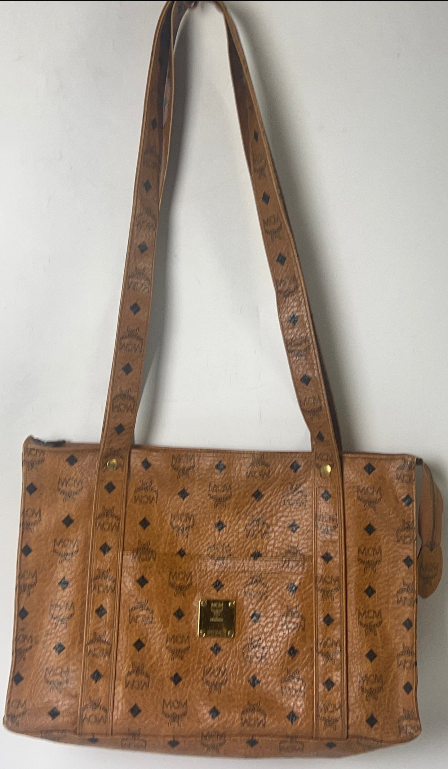 MCM Shoulder Bag Visetos Pattern Monogram Leather 2574S