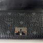 MCM Long Bifold Wallet Black/Silver w/chain-Shoulder strap Ladies