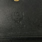 MCM Long Trifold Wallet Black/Gold w/chain-Shoulder strap Ladies