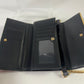 MCM Long Trifold Wallet Black/Gold w/chain-Shoulder strap Ladies