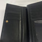 MCM Long Trifold Wallet Black/Gold w/chain-Shoulder strap Ladies