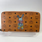 MCM Long Bifold Wallet Visetos Conjac Rabbit Ladies