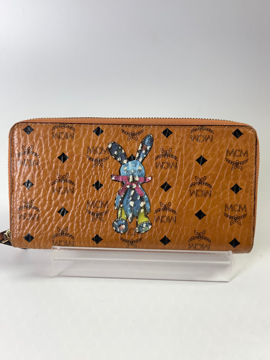 MCM Long Bifold Wallet Visetos Conjac Rabbit Ladies