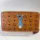 MCM Long Bifold Wallet Visetos Conjac Rabbit Ladies