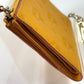 MCM Bifold Wallet Visetos Yellow w/Charm Ladies