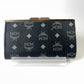 MCM Coin Wallet Visetos Black-Silver Ladies Kiss Lock