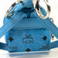 MCM Backpack Keychain Visetos Blue-Black Ladies w/dust cover