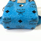 MCM Backpack Keychain Visetos Blue-Black Ladies w/dust cover