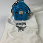 MCM Backpack Keychain Visetos Blue-Black Ladies w/dust cover