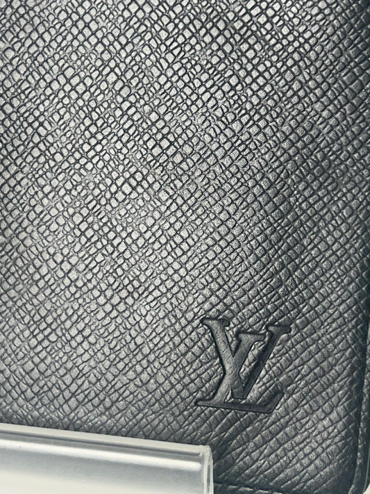 Louis Vuitton Black Long Bifold Check Wallet