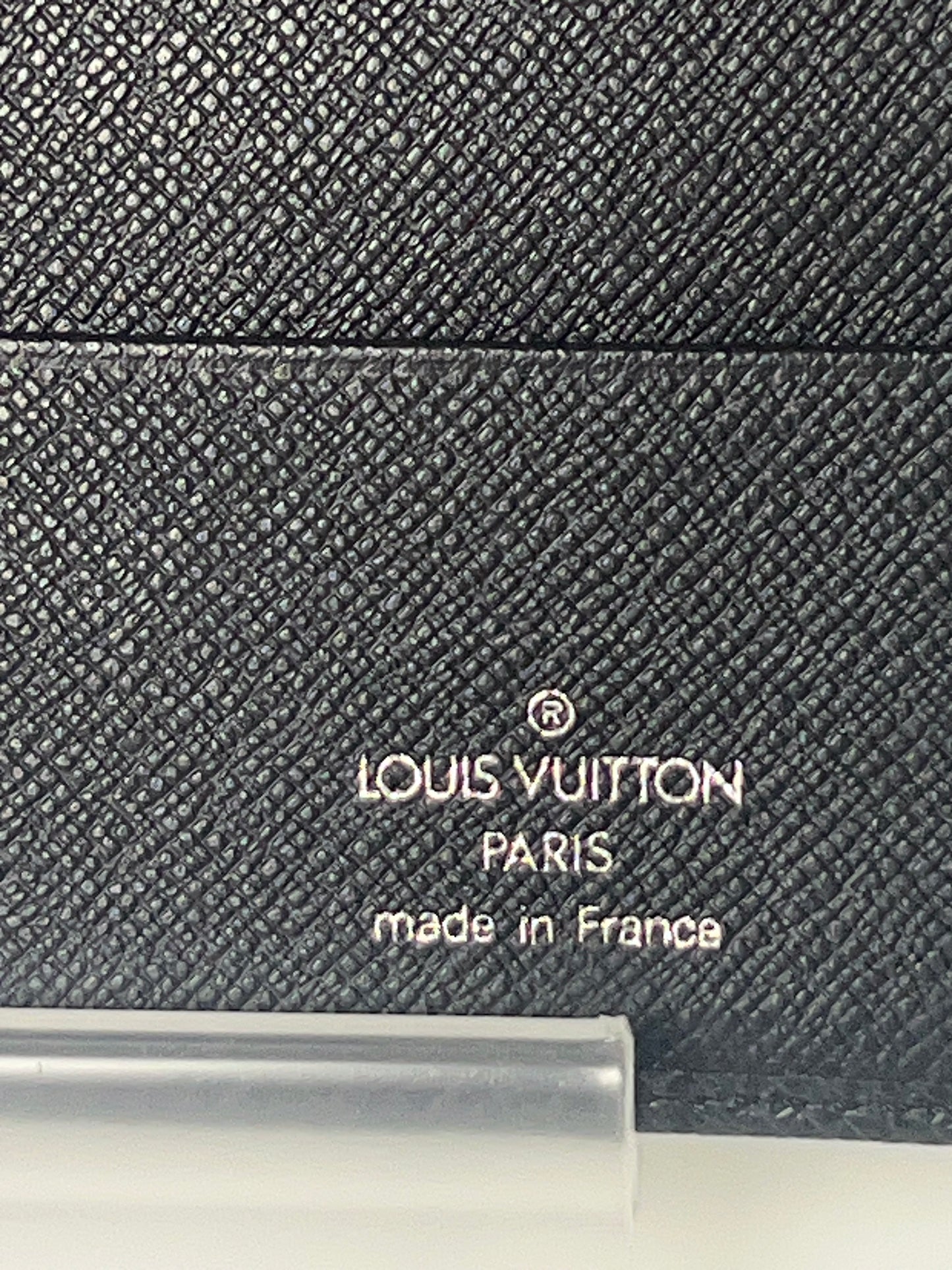 Louis Vuitton Black Long Bifold Check Wallet