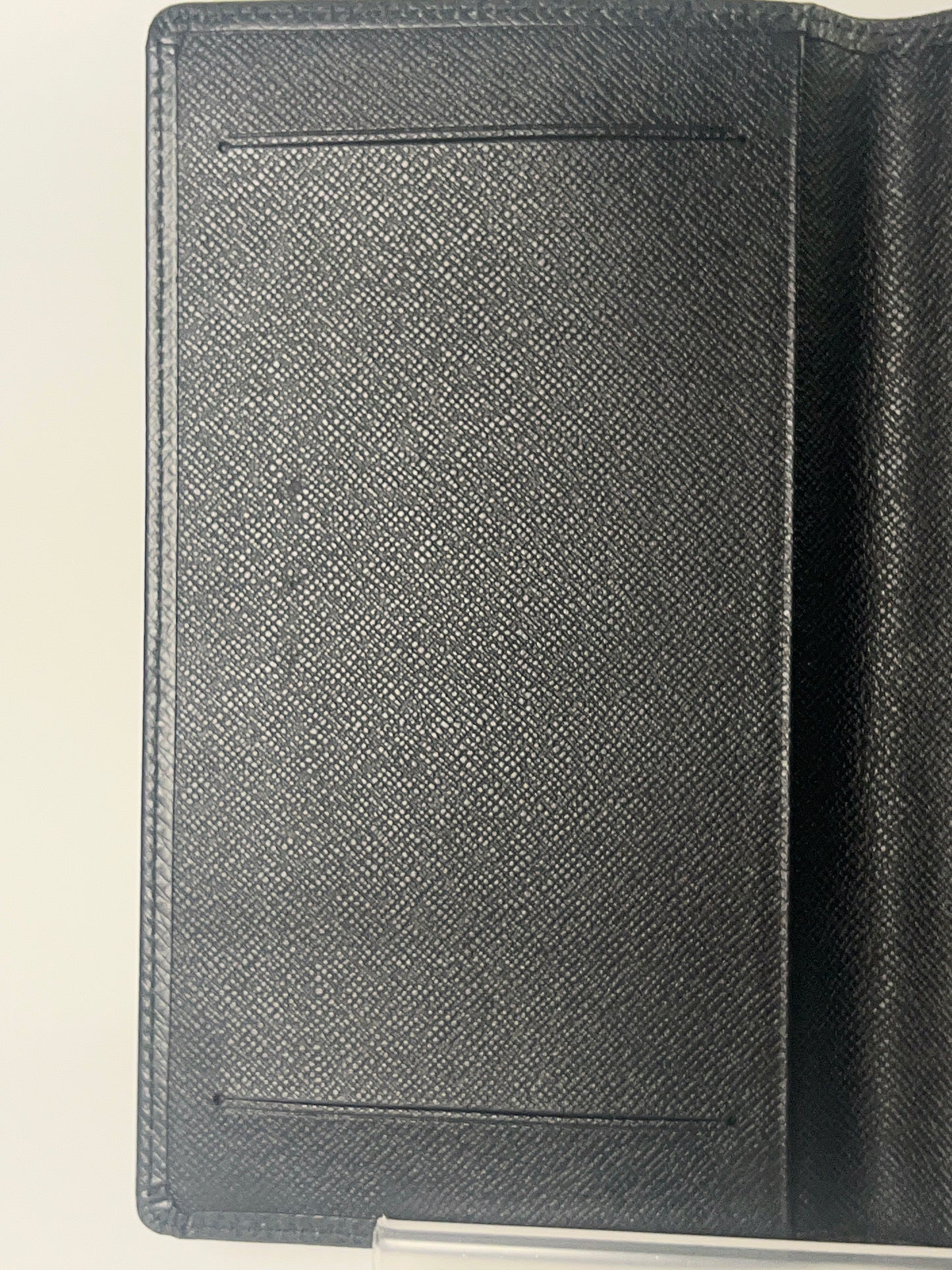 Louis Vuitton Black Long Bifold Check Wallet