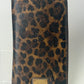 DOLCE & GABBANA Long Zippy Wallet Brown Leopard Leather Bifold Cardholder