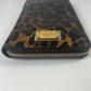 DOLCE & GABBANA Long Zippy Wallet Brown Leopard Leather Bifold Cardholder