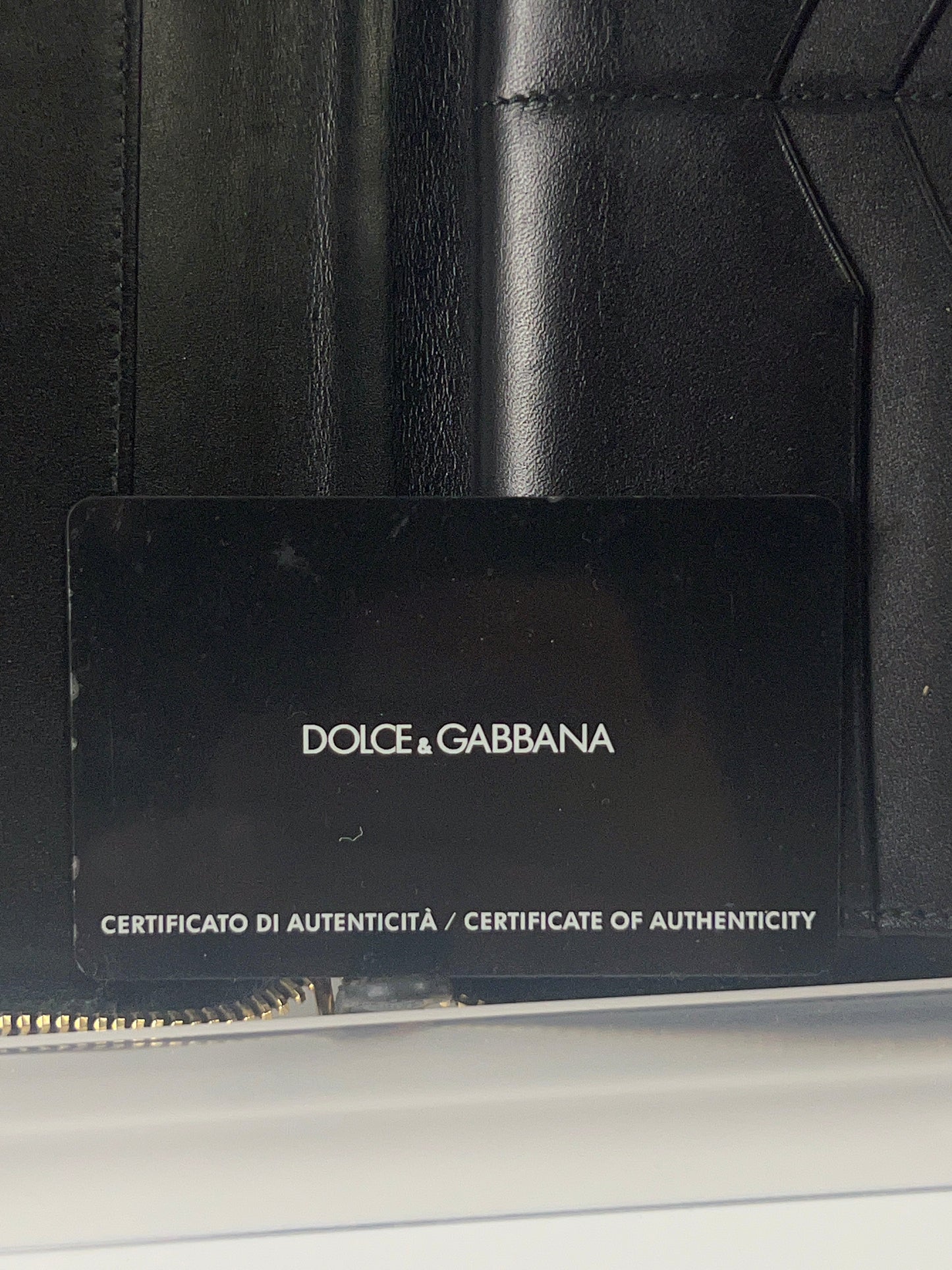 DOLCE & GABBANA Long Zippy Wallet Brown Leopard Leather Bifold Cardholder