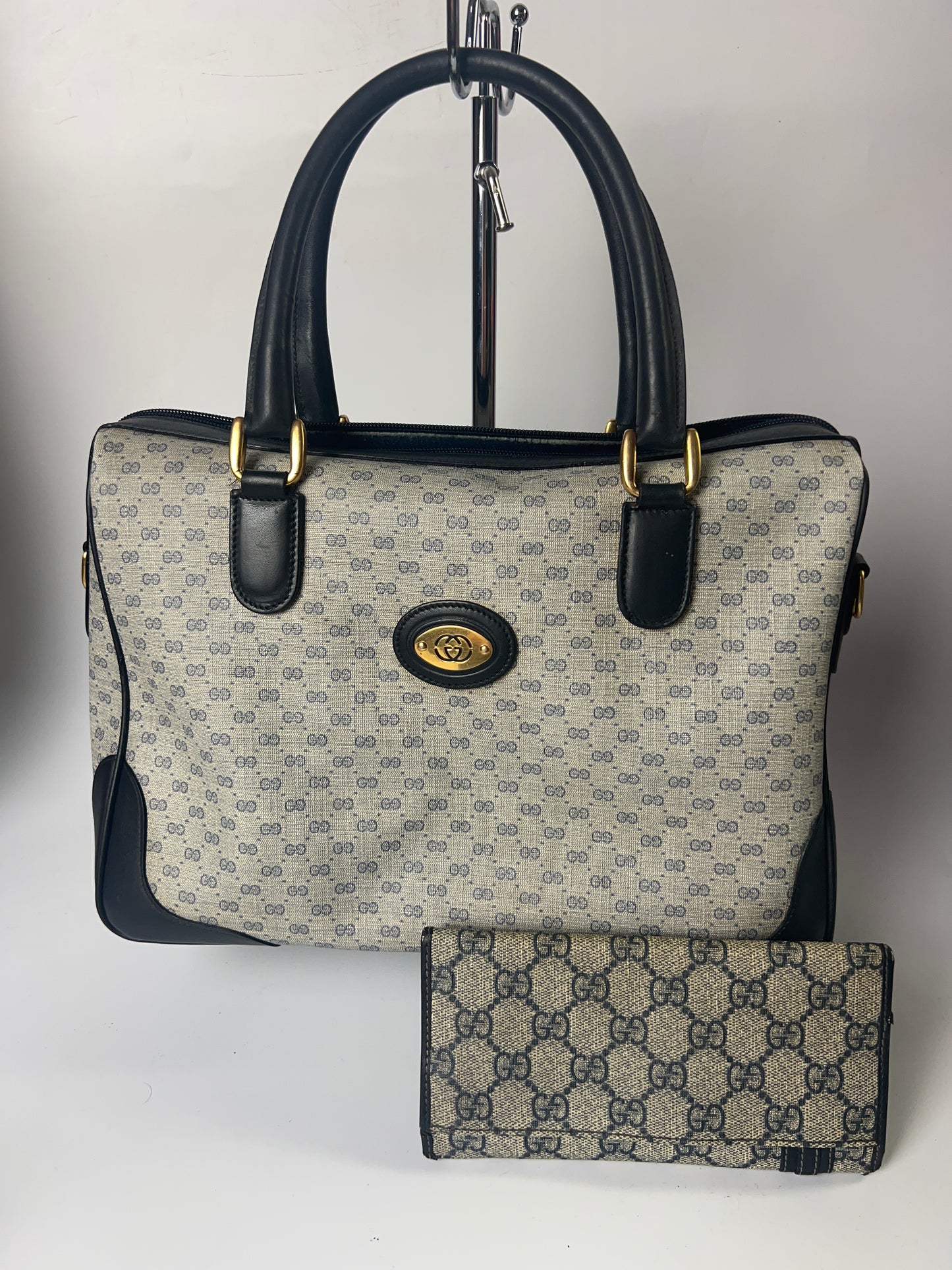 GUCCI Handbag 002 122 0033 Bag Micro GG Vintage w/ Matching Wallet