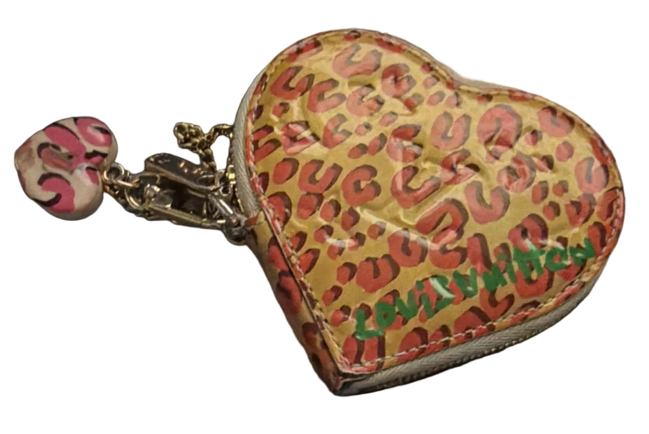 Louis Vuitton Vernis Porte Monnaie Leopard Print M91473 TS4120