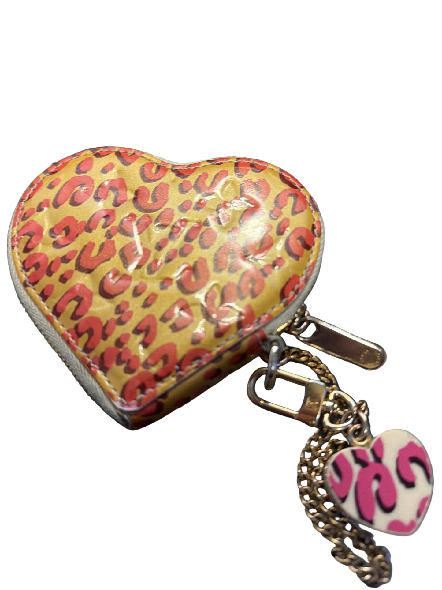 Louis Vuitton Vernis Porte Monnaie Leopard Print M91473 TS4120