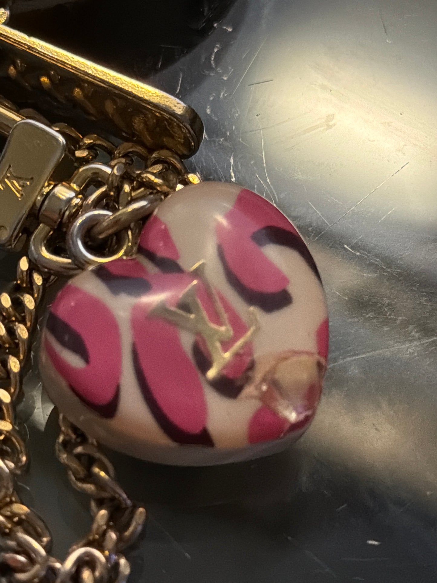 Louis Vuitton Vernis Porte Monnaie Leopard Print M91473 TS4120