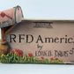 Schmid RFD America Porcelain Sign Plaque Autographed Dated by Lowell Davis 1980