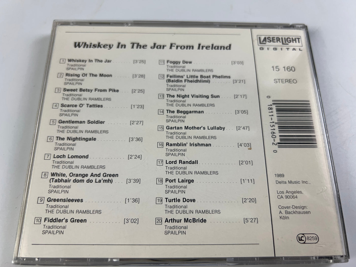 Whiskey in the Jar From Ireland - Music CD - Dublin Ramblers