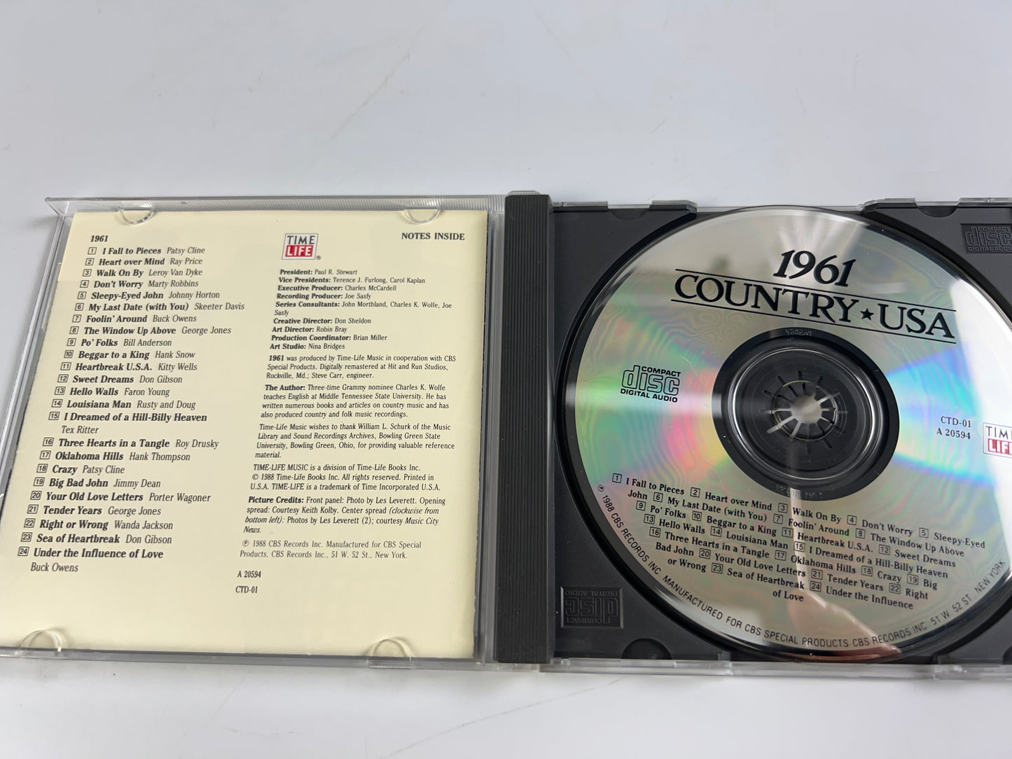 Country USA 1961 by Various Artists CD Time Life Country Music