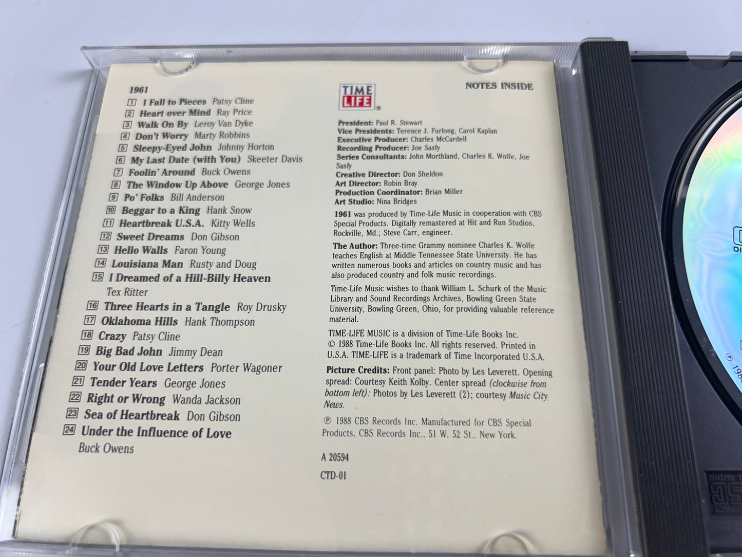 Country USA 1961 by Various Artists CD Time Life Country Music