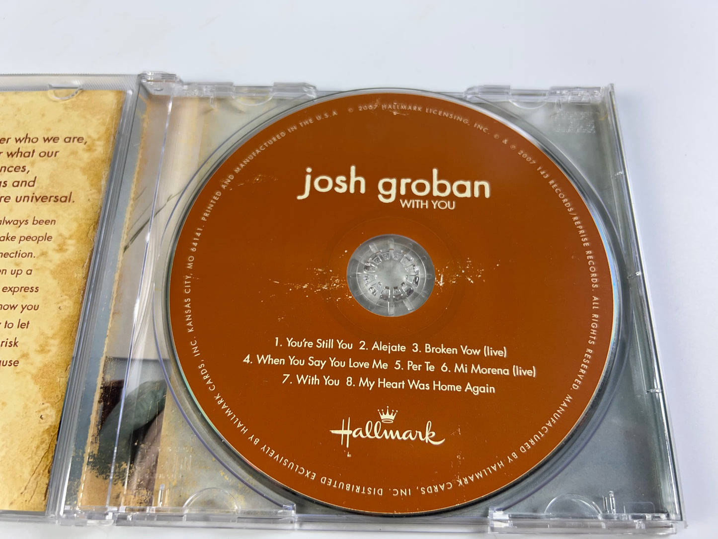 Josh Groban : With You CD