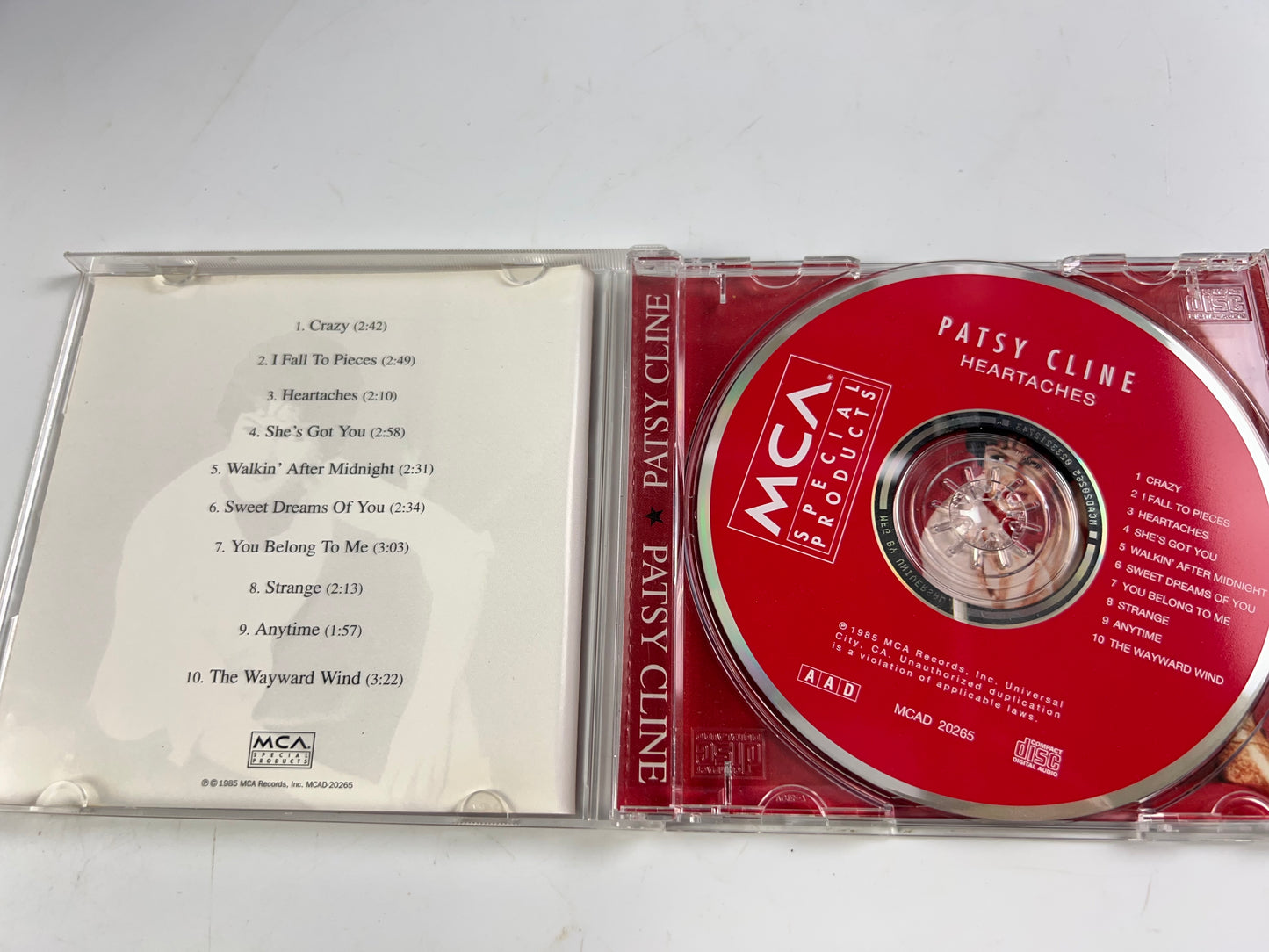 Heartaches [Universal] by Patsy Cline (CD, Jan-1997, Universal Special Products)