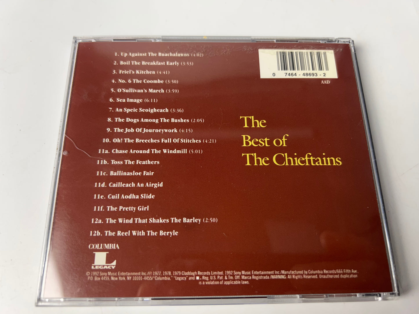 The Best Of The Chieftains (1992 Sony) Audio CD