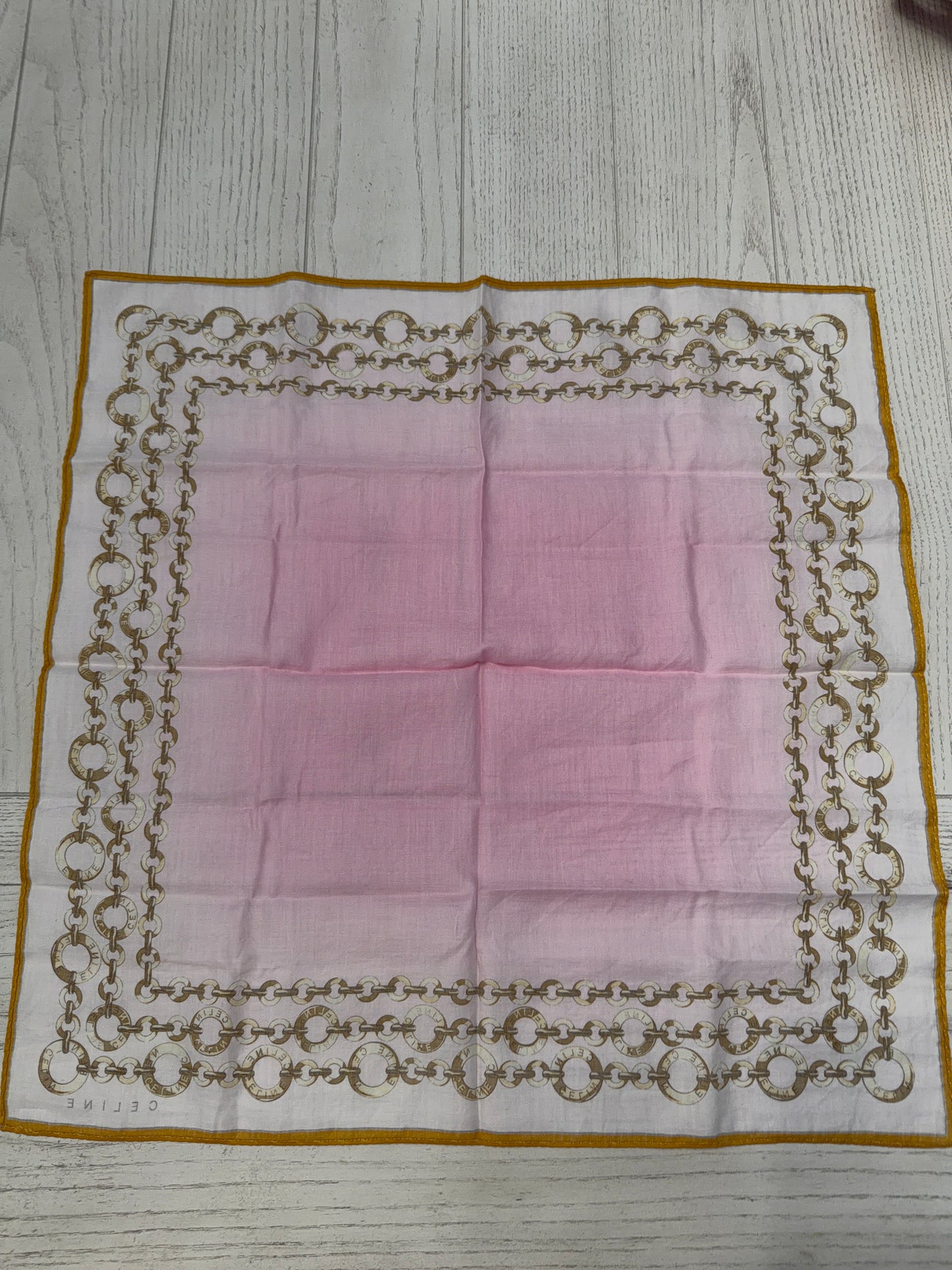 CELINE Handkerchief/Scarf 17x17